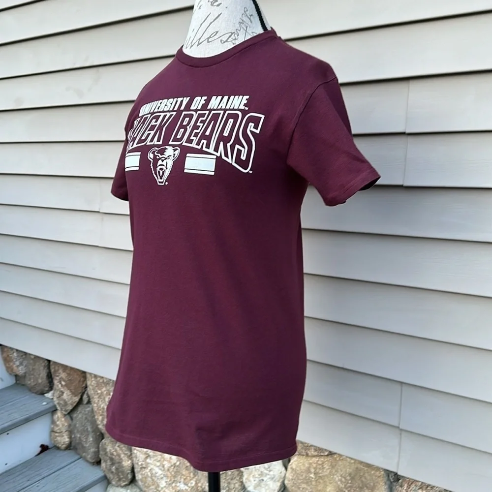 RARE NWOT Blue 84 University of Maine Black Bears T-Shirt - Mulberry